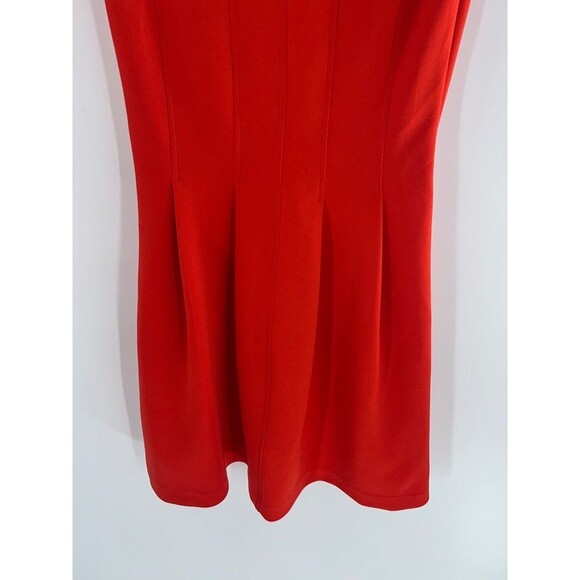 Women's Metaphor Red Short Sleeve Scuba Dress Size XS - Picture 3 of 6